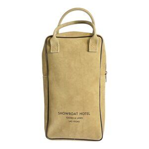 Vintage Hazel Tall Handbag Showboat Hotel & Casino Las Vegas 12.5"x7"x3.25" Tan